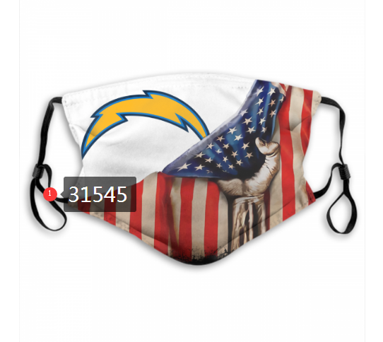 NFL 2020 Los Angeles Chargers #41 Dust mask with filter->nfl dust mask->Sports Accessory